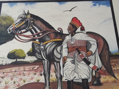 Dakar Peinture sur les murs de l'école Ibrahima Diop2 février 2020