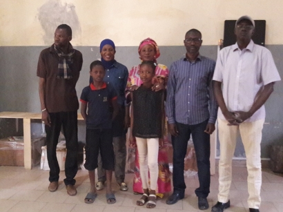 Responsables de l'école Ibrahima Diop 2 et la Présidente de CheikhNico Sénégal