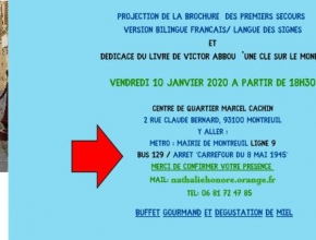 Projection des vidéos Montreuil janvier 2020
