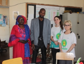 Mme Aby N'Diaye, M.Diallo professeur, Nathalie et Delphine Présidente et membre de CheikhNico